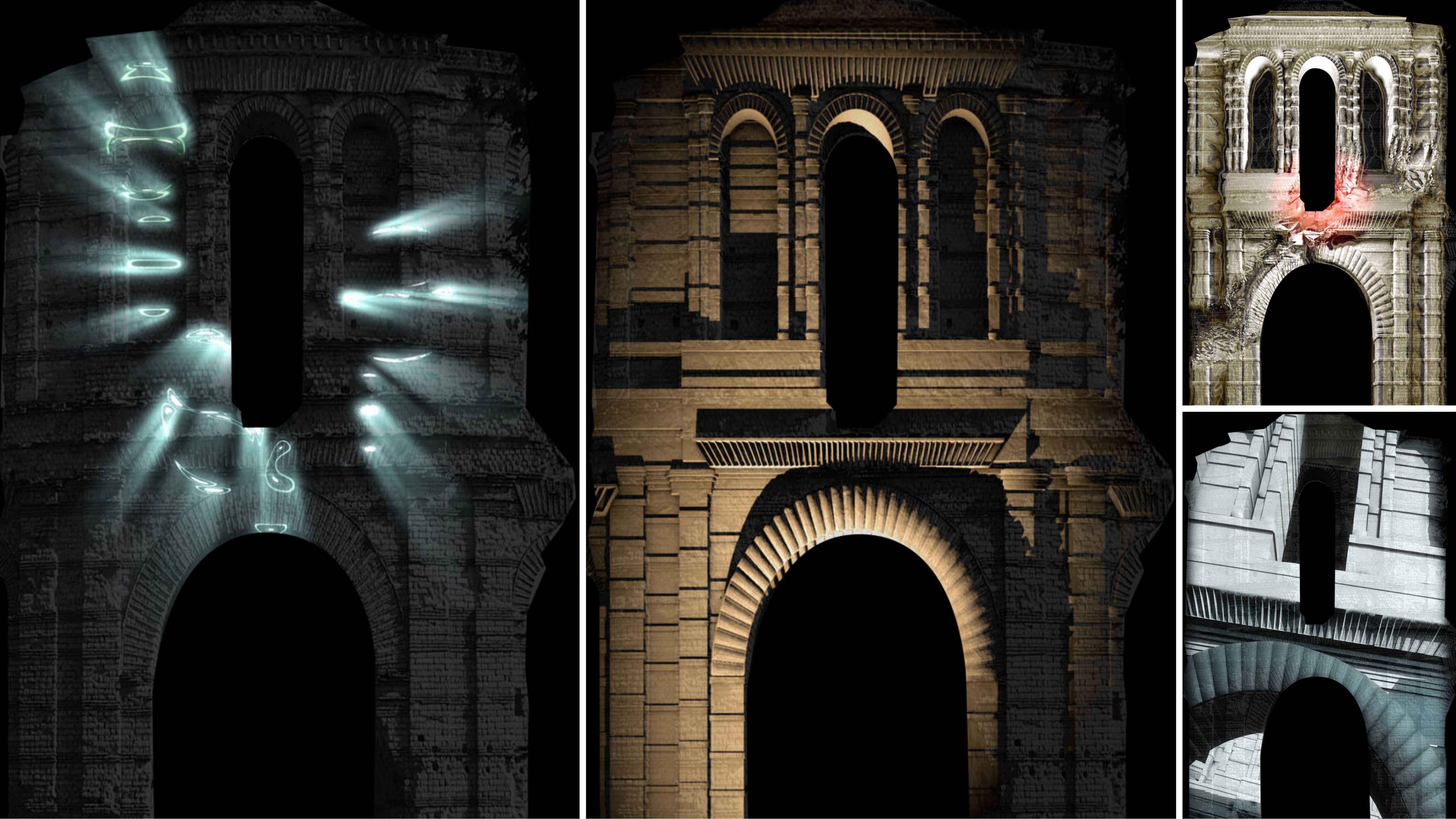 Lancement des "Journées du Patrimoine" à Bordeaux : "Dès l'Aube", un vidéo-mapping sur les ruines du Palais Gallien